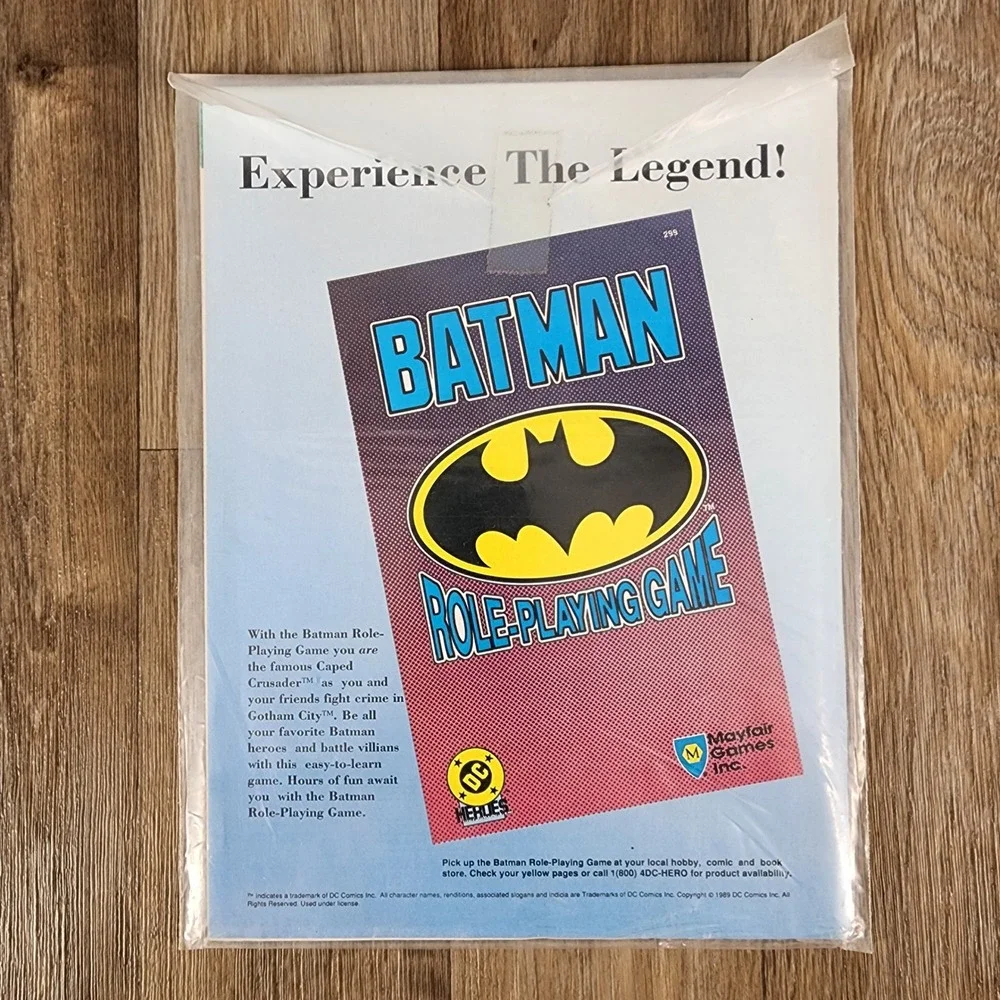 Vintage 1989 Batman Official Movie Souvenir Magazine Topps Michael Keaton Joker